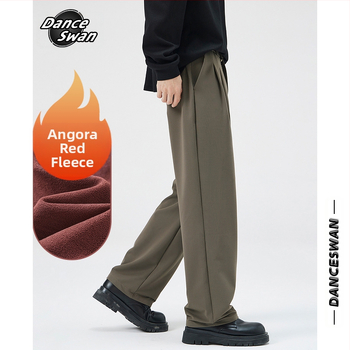 Ανδρικά casual παντελόνια από νάιλον με επένδυση φλίς, ελεύθερη γραμμή, μεσαία μέση, κορδόνι κλεισίματος, πολλαπλές τσέπες