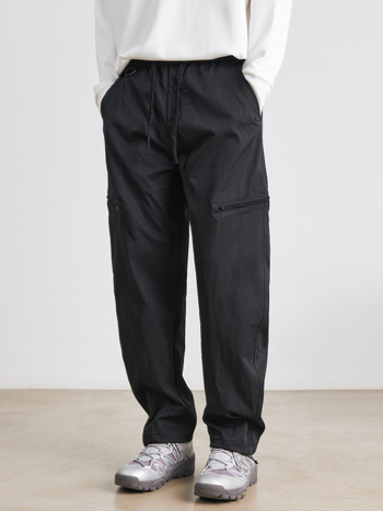 Ανδρικά παντελόνια εργασίας με αστικό στυλ, ίσια γραμμή, μεσαίας μέσης, πολυεστέρας, χωρίς σιδέρωμα