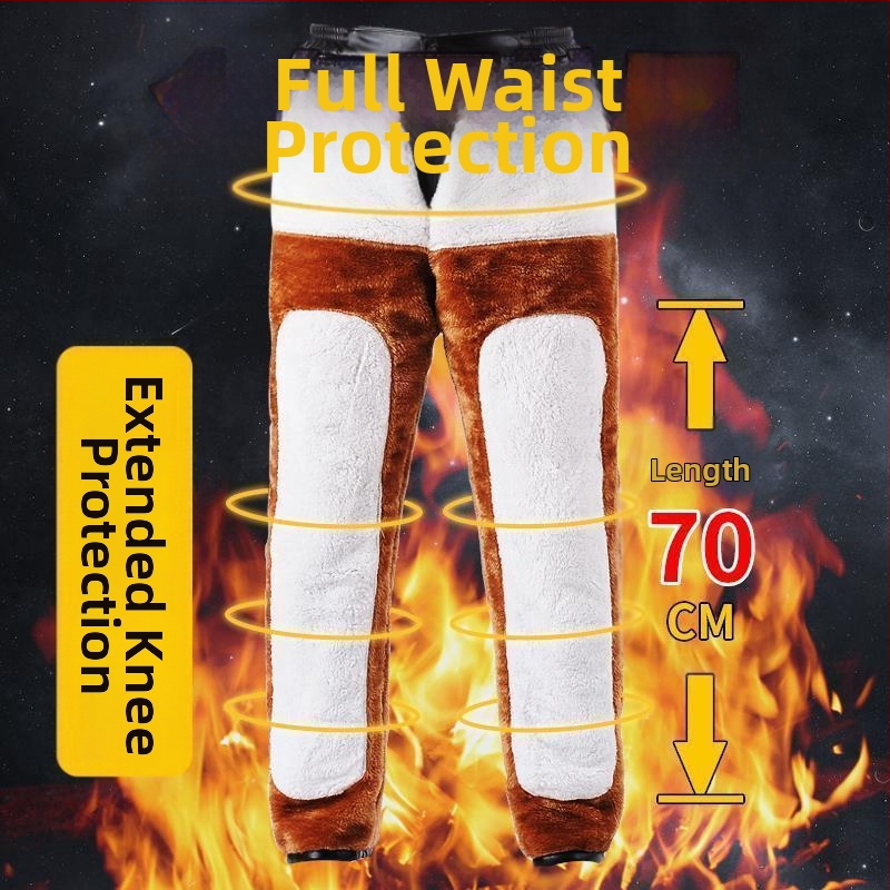 Мъжки PU кожени панталони с подплата от пух, права кройка, висока талия, зимен дебел материал, ретро стил