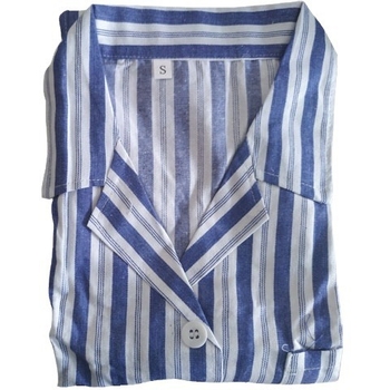 Ligoninės pacientų chalatas, medvilnė, unisex, ilgos rankovės, kostiumo tipo apykaklė, drėgmę išgarinanti medžiaga