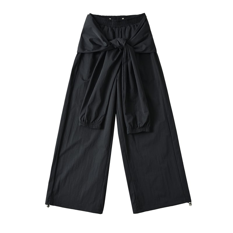 Дамски ежедневни панталони с широки крачоли, памук-еластанова смес, средна талия, микроеластичност, есен 2024