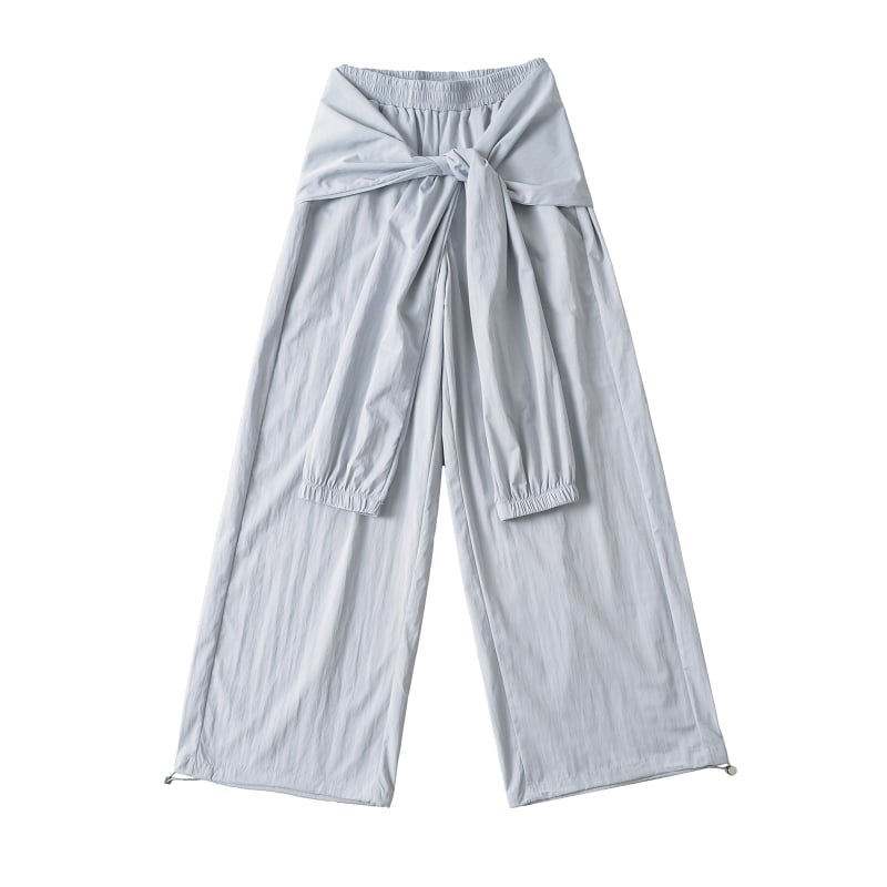 Дамски ежедневни панталони с широки крачоли, памук-еластанова смес, средна талия, микроеластичност, есен 2024