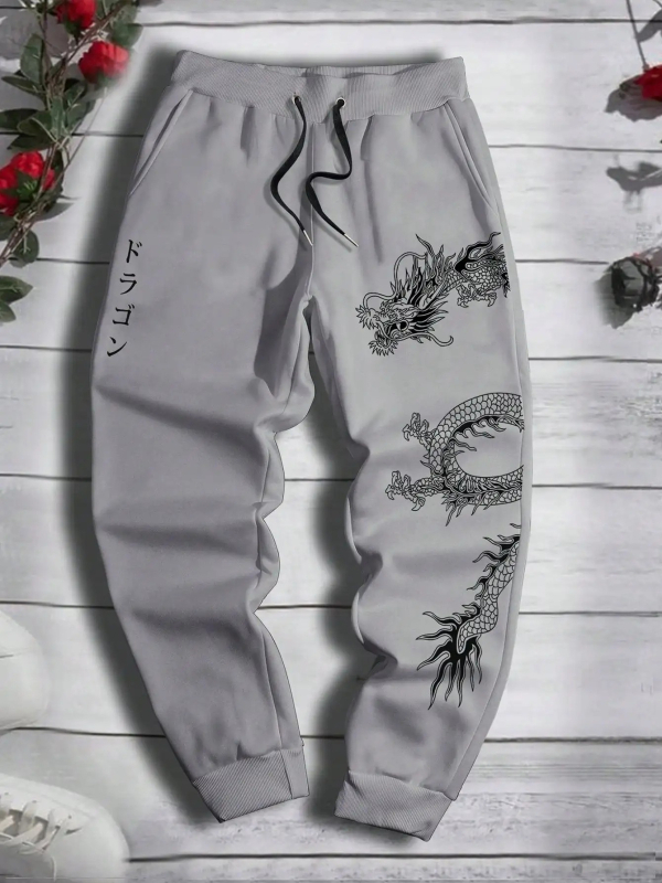 Γυναικείοι αθλητικοί παντελόνες από πολυεστέρα, ίσια γραμμή, μεσαία μέση, παχύ ύφασμα, εκτύπωση με γράμματα