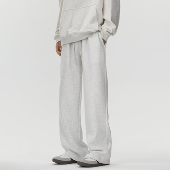 Ανδρικά παντελόνια ίσιας γραμμής, φλις εσωτερικά, μεσαία μέση, με κορδόνι για δέσιμο, ύφασμα βαμβάκι-πολυεστέρα