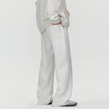 Ανδρικά παντελόνια ίσιας γραμμής, φλις εσωτερικά, μεσαία μέση, με κορδόνι για δέσιμο, ύφασμα βαμβάκι-πολυεστέρα