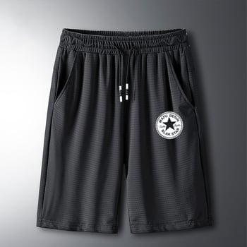 Αντρικά σορτς γυμναστικής σε μεγάλο μέγεθος, άνετη γραμμή, πολυεστερικό ύφασμα με γρήγορο στέγνωμα, καλοκαιρινά σορτς