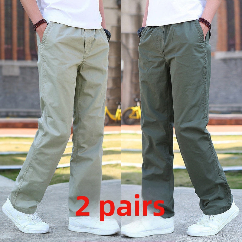 Мъжки панталони, права кройка, полиестерова материя, плюшено покритие, подходящи за четири сезона