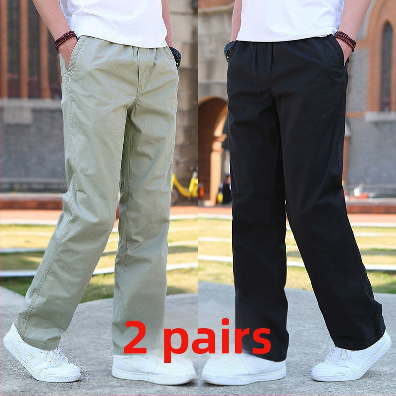 Мъжки панталони, права кройка, полиестерова материя, плюшено покритие, подходящи за четири сезона