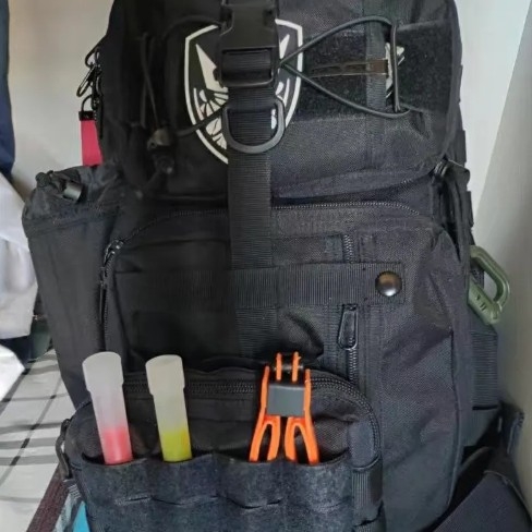 PA66 nailono taktinė sargybinė juosta su dviguba sagtimi ir dviejų galų sulankstomu dizainu, storis 1.66 mm