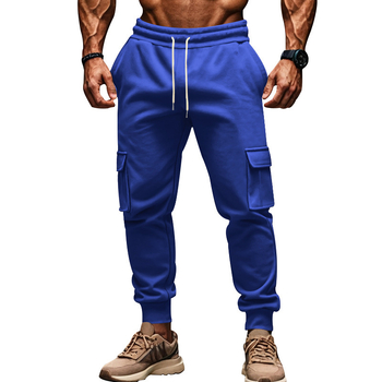 Ανδρικά παντελόνια cargo, επενδυμένα με φλίς, ίσια γραμμή, πολλαπλές τσέπες, μέση με κορδόνι κλεισίματος