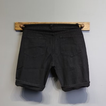 Ανδρικά denim σορτσάκια – Κορεατικό στυλ, ραφή χρωματικού μπλοκ, άνετη εφαρμογή, βαμβάκι 60%, Καλοκαίρι 2024