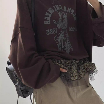 Α-γραμμή μίνι φούστα με βολάν και κορδόνια (95% πολυεστέρας, ζεν στυλ, λογοτεχνικό ρετρό, άνοιξη 2023)