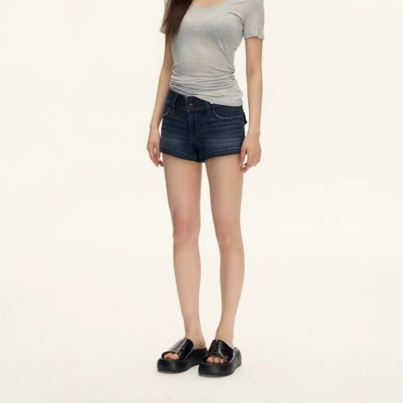 Egyenes szárú farmer rövidnadrág, pamut anyag, alacsony derék, háromnegyedes hossz, utcai hipster stílus