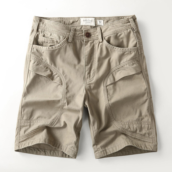 Βαμβακερά καμουφλαρισμένα παντελόνια με πολλές τσέπες, χαλαρή γραμμή, φερμουάρ