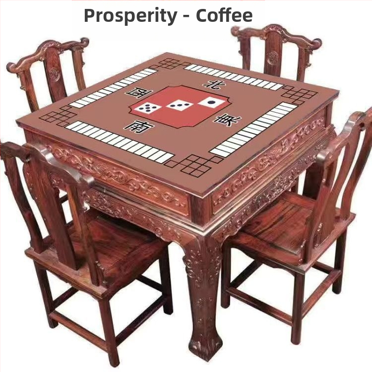 Покривка за маса в новокитайски стил, квадратна, водоустойчива, антихлъзгаща, износоустойчива, геометричен принт