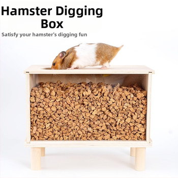 Fából készült hörcsög ásó- és rejtekdoboz — DIY tájkép-készlet, márka Cute love new