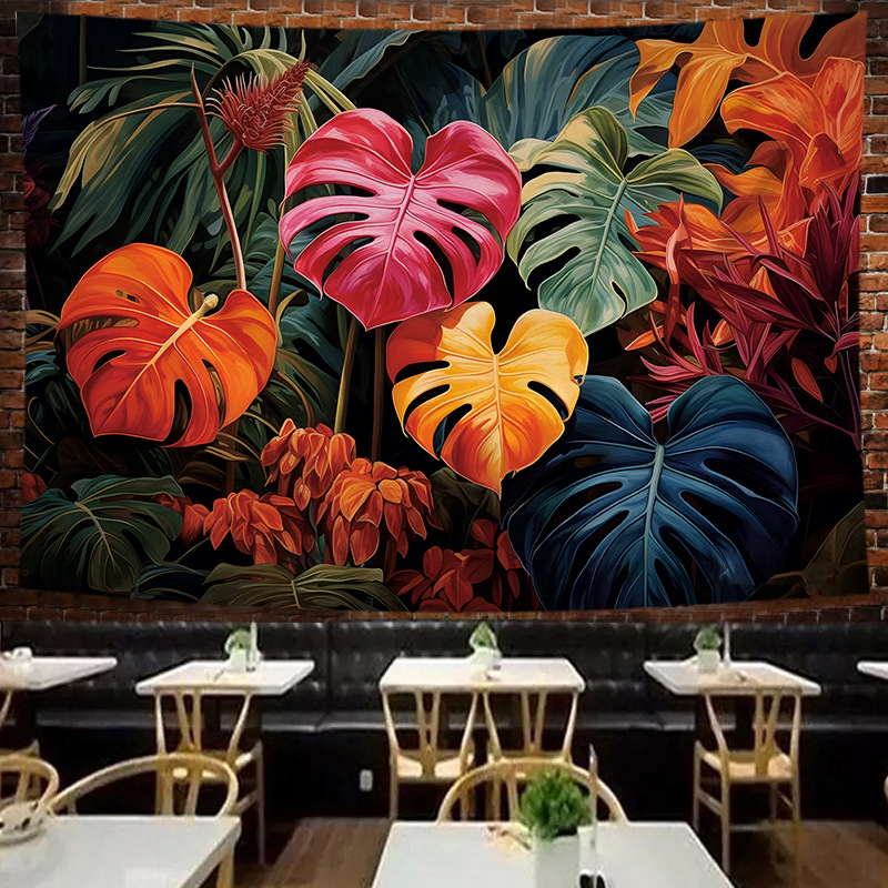 Гоблен: полиестерно влакно, неплетена тъкан, правоъгълна форма, модел: символи, подходящ за дневна, спалня и кабинет