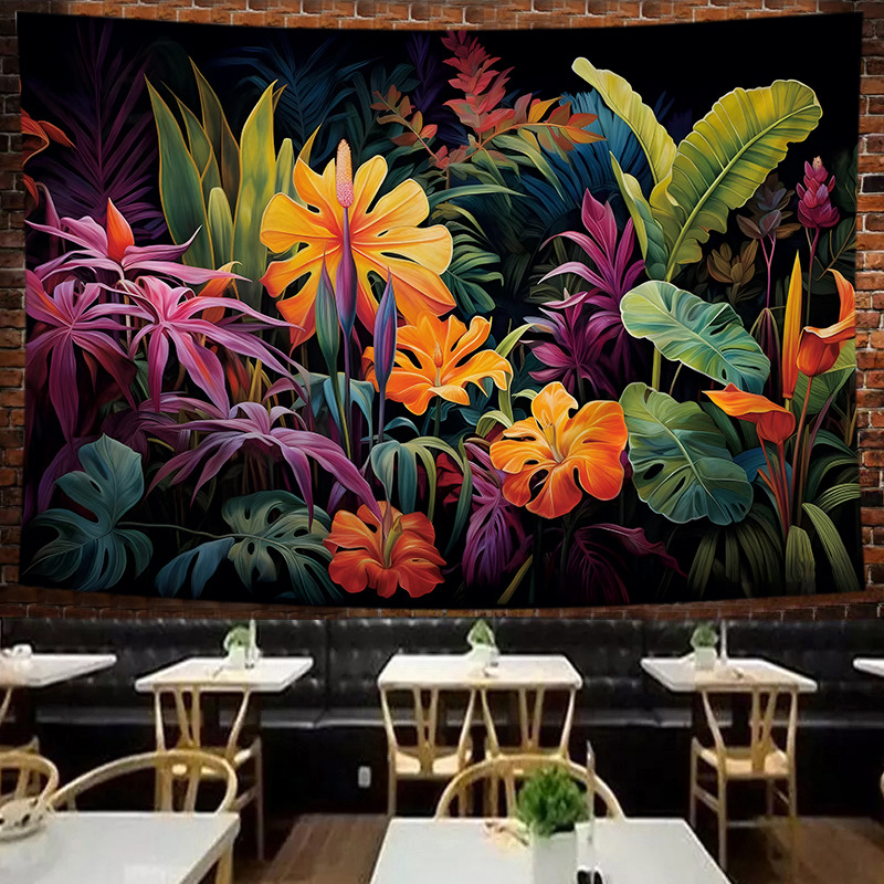 Гоблен: полиестерно влакно, неплетена тъкан, правоъгълна форма, модел: символи, подходящ за дневна, спалня и кабинет