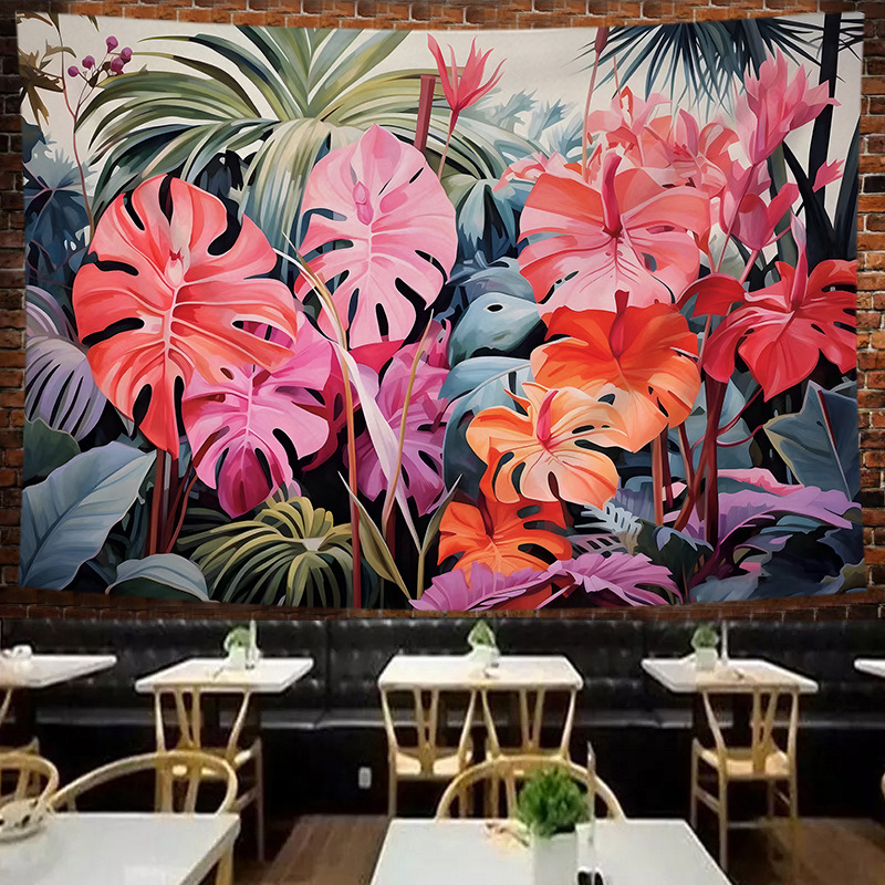 Гоблен: полиестерно влакно, неплетена тъкан, правоъгълна форма, модел: символи, подходящ за дневна, спалня и кабинет