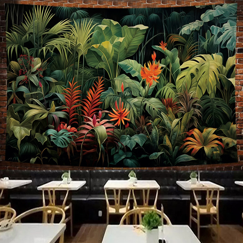 Гоблен: полиестерно влакно, неплетена тъкан, правоъгълна форма, модел: символи, подходящ за дневна, спалня и кабинет