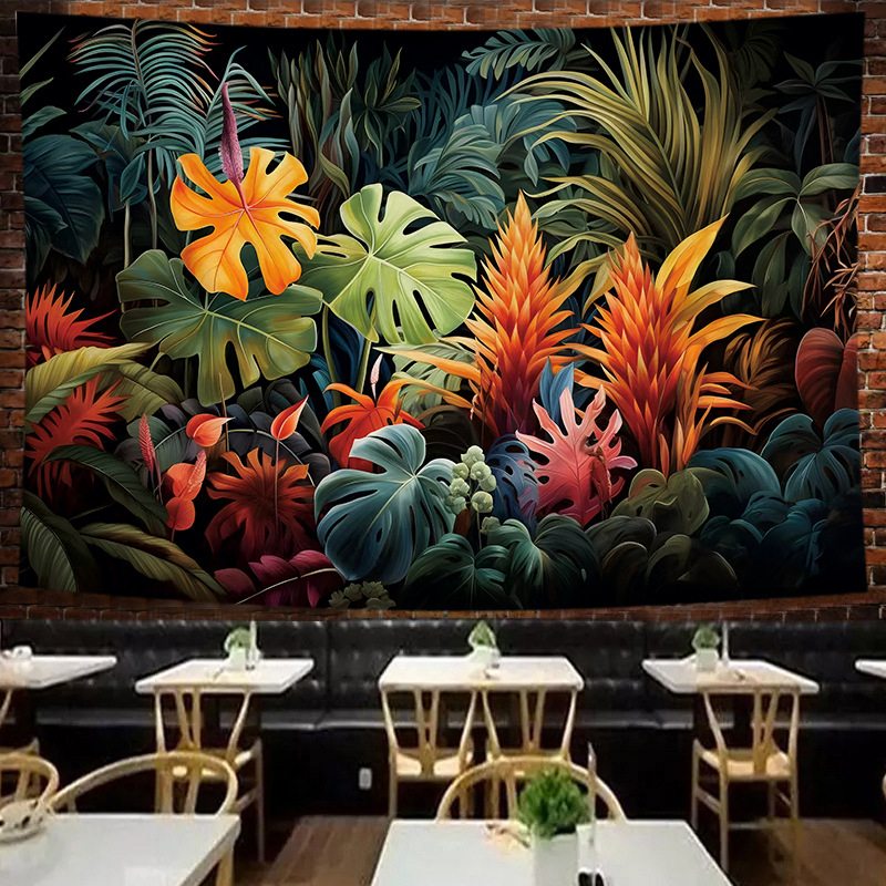 Гоблен: полиестерно влакно, неплетена тъкан, правоъгълна форма, модел: символи, подходящ за дневна, спалня и кабинет