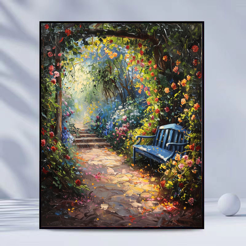 DIY комплект за цифрова маслена живопис — ръчно рисуван по номера, безрамково платно, модерен минималистичен стил, персонализация налична, подходящ за всекидневна