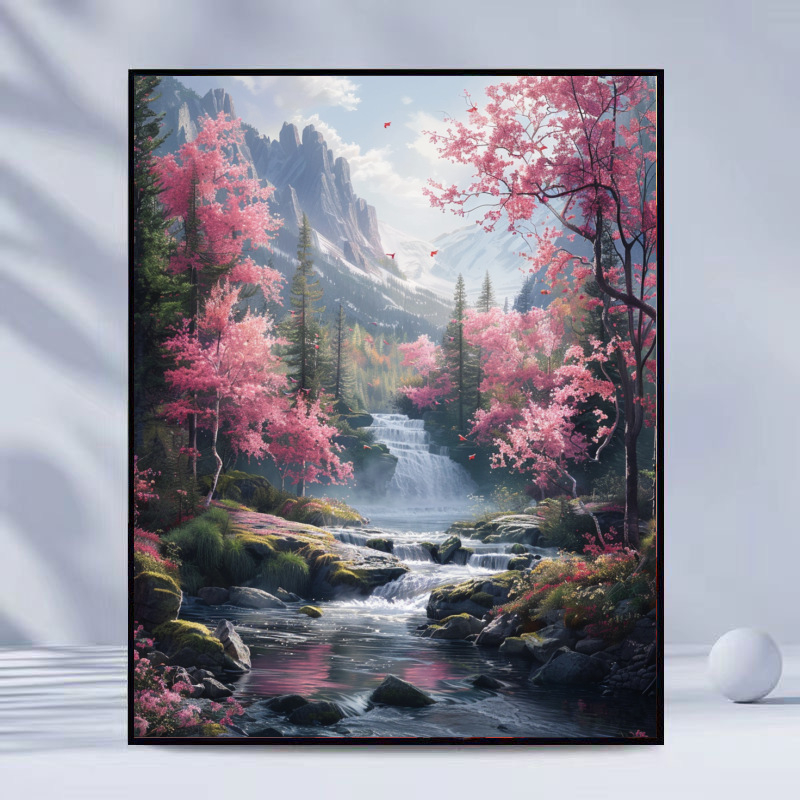 DIY комплект за цифрова маслена живопис — ръчно рисуван по номера, безрамково платно, модерен минималистичен стил, персонализация налична, подходящ за всекидневна