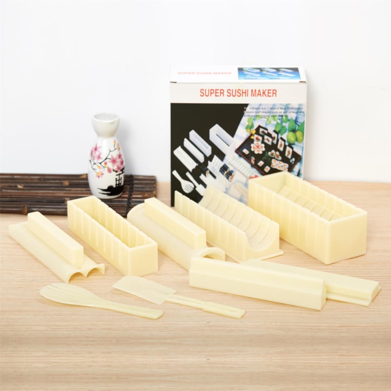 Комплект форми за суши, 10 части – DIY, материал HIPS, корейски стил, възможност за персонализация