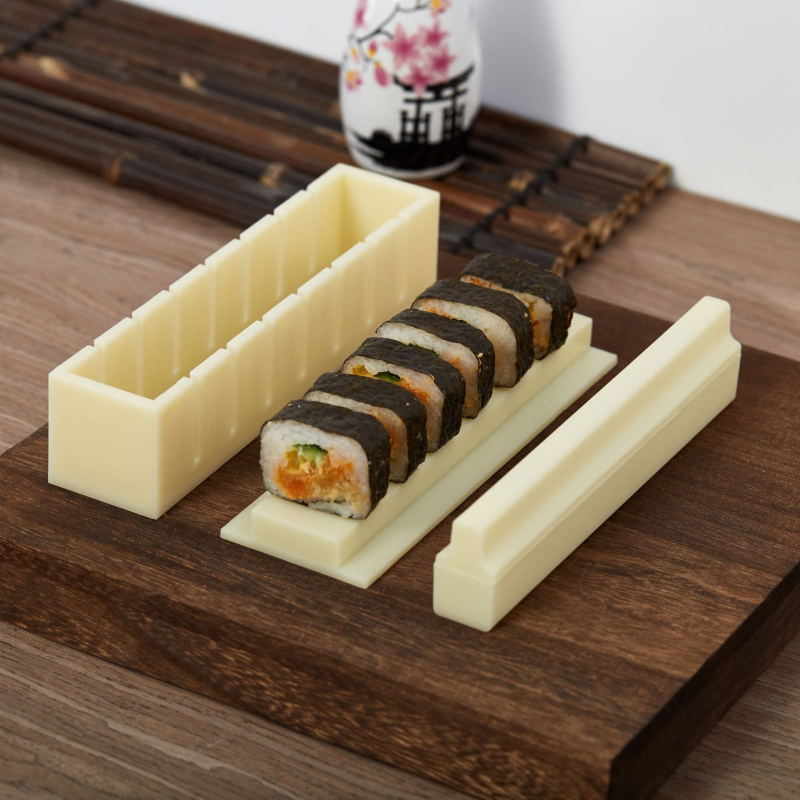 Комплект форми за суши, 10 части – DIY, материал HIPS, корейски стил, възможност за персонализация