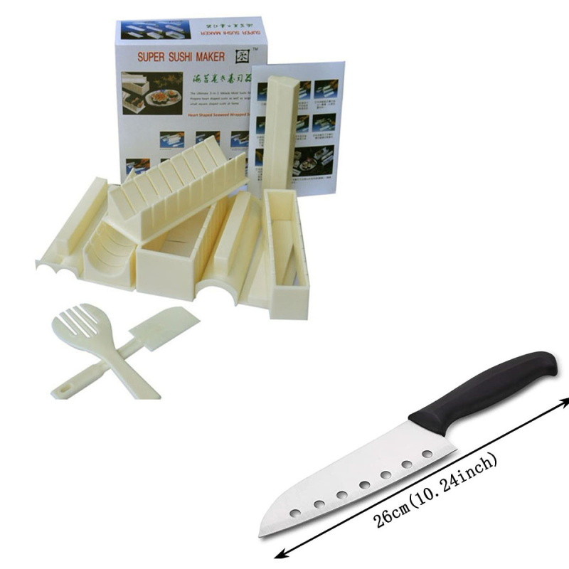 Комплект форми за суши, 10 части – DIY, материал HIPS, корейски стил, възможност за персонализация