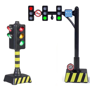 Pārvietojams bērnu satiksmes signāls ar skaņu – izglītojoša rotaļlieta no māla