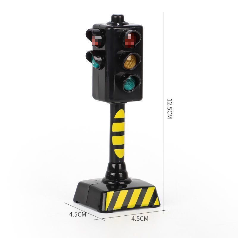 Pārvietojams bērnu satiksmes signāls ar skaņu – izglītojoša rotaļlieta no māla