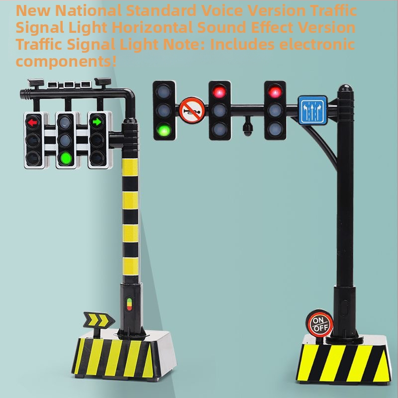 Pārvietojams bērnu satiksmes signāls ar skaņu – izglītojoša rotaļlieta no māla