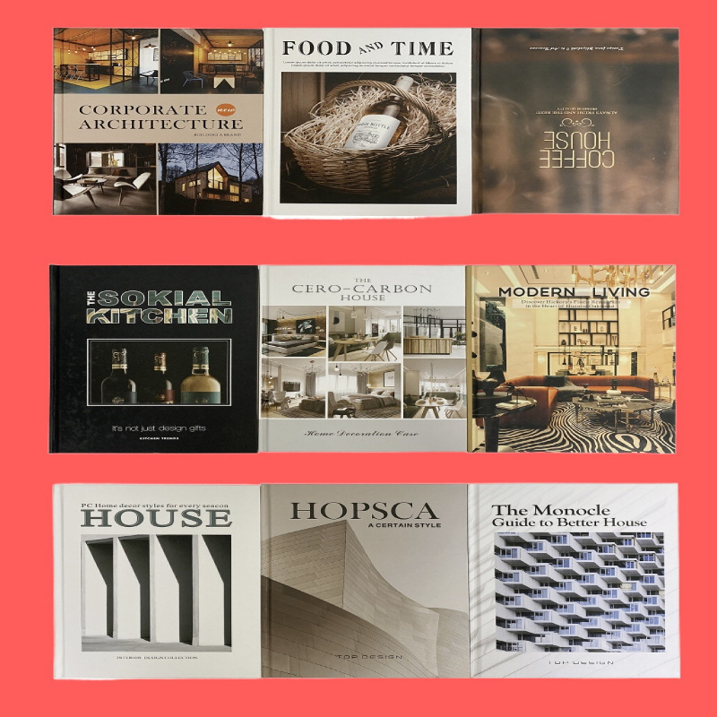 Μοντέρνο βορειοευρωπαϊκό διακοσμητικό βιβλίο με σκληρό εξώφυλλο για τραπεζάκι καφέ – Απλός και μοντέρνος στυλ, Υλικό: Jammed, Κατάλληλο ως δώρο γενεθλίων και Χριστουγέννων