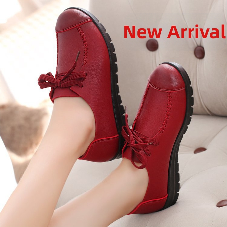 Γυναικείες παπούτσια από βαμβάκι, χαμηλό τακούνι 1–3 cm, στρογγυλή μύτη, επάνω μέρος από τεχνητό PU, άνοιγμα 7–11 cm, κορεάτικο στυλ