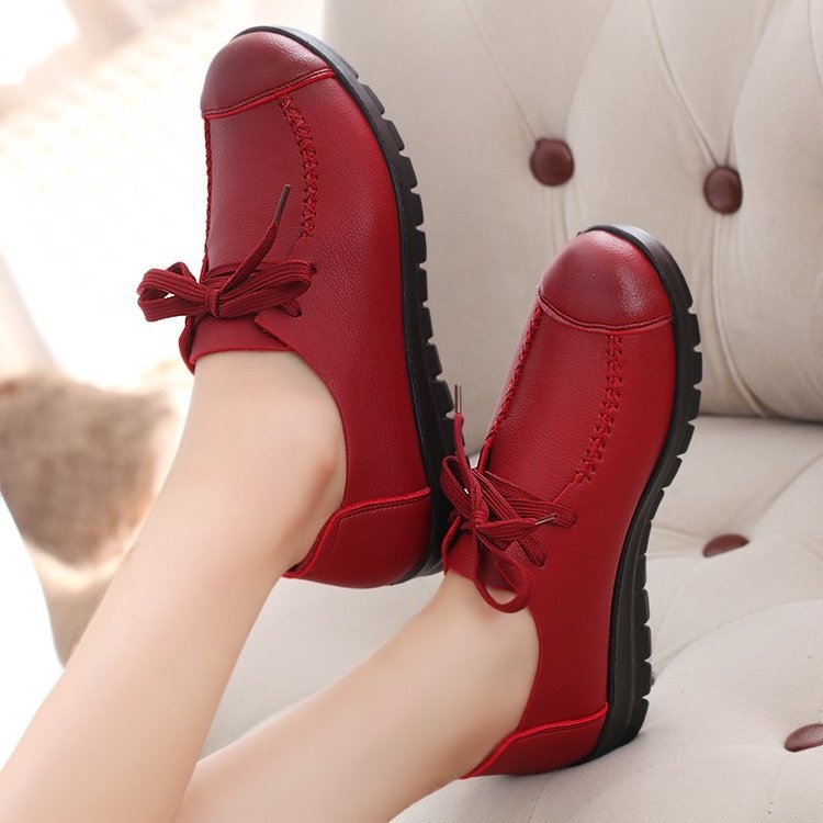 Γυναικείες παπούτσια από βαμβάκι, χαμηλό τακούνι 1–3 cm, στρογγυλή μύτη, επάνω μέρος από τεχνητό PU, άνοιγμα 7–11 cm, κορεάτικο στυλ