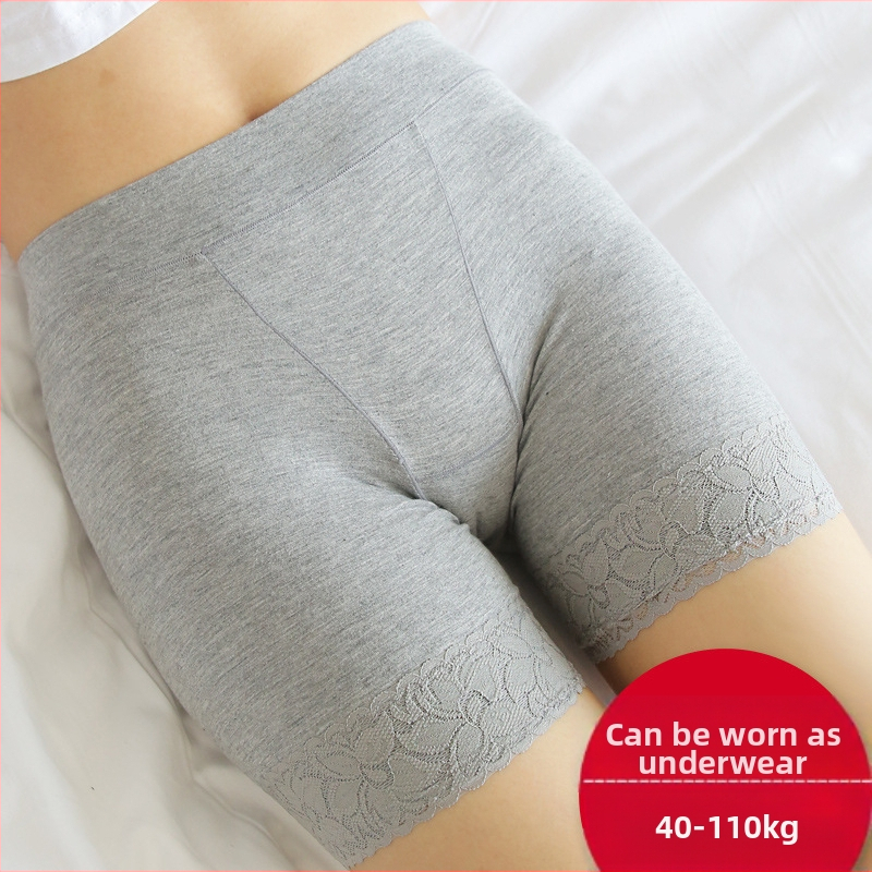 Γυναικεία σορτς ασφαλείας – κατά του διαφάνειας, χαμηλή ζώνη, μονόχρωμα βαμβακερά εσώρουχα με επένδυση βισκόζη (90% βαμβάκι, 80% βισκόζη)