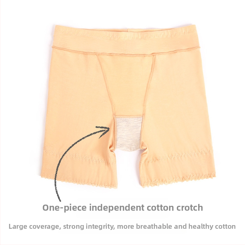 Женски безопасни къси панталони – против прозрачност, ниска талия, едноцветни памучни долни панталони с подплата от вискоза (90% памук, 80% вискоза)
