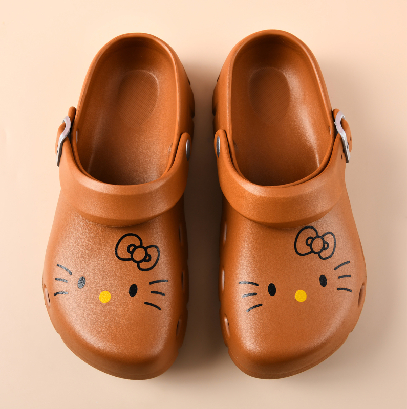 Crocs-στυλ παντόφλες EVA για γυναίκες — εσωτερικές παντόφλες με EVA επάνω μέρος και σόλα, αντιολισθητικές, 3 cm πάχος σόλας