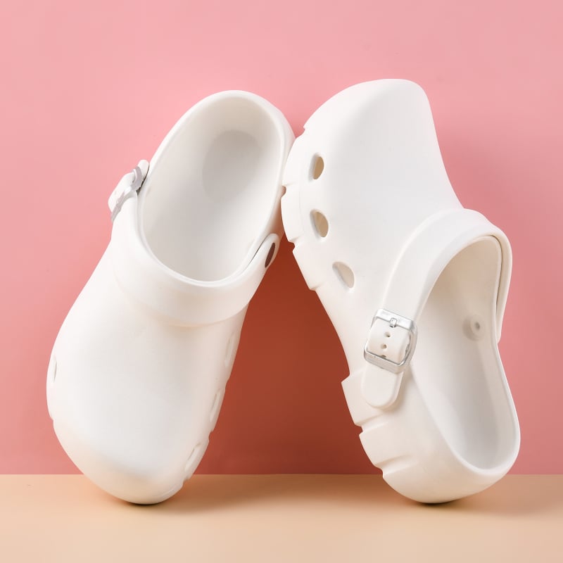 Crocs-στυλ παντόφλες EVA για γυναίκες — εσωτερικές παντόφλες με EVA επάνω μέρος και σόλα, αντιολισθητικές, 3 cm πάχος σόλας