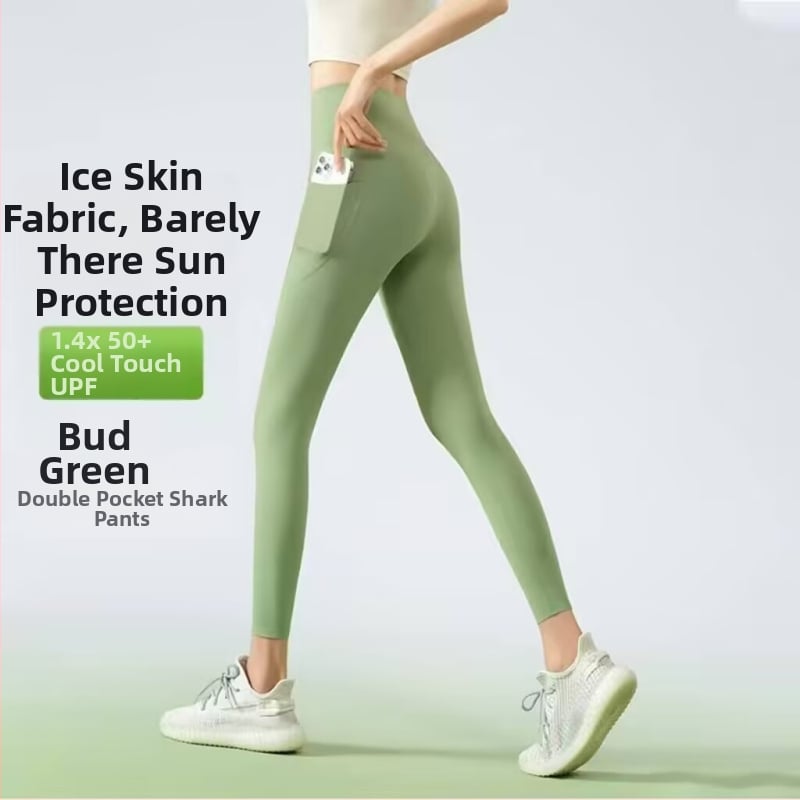 Najlon-spandeks tajice za jogu, visoka elastičnost, uski kroj, duljina 9 točaka, tekstni uzorak, proljeće 2025