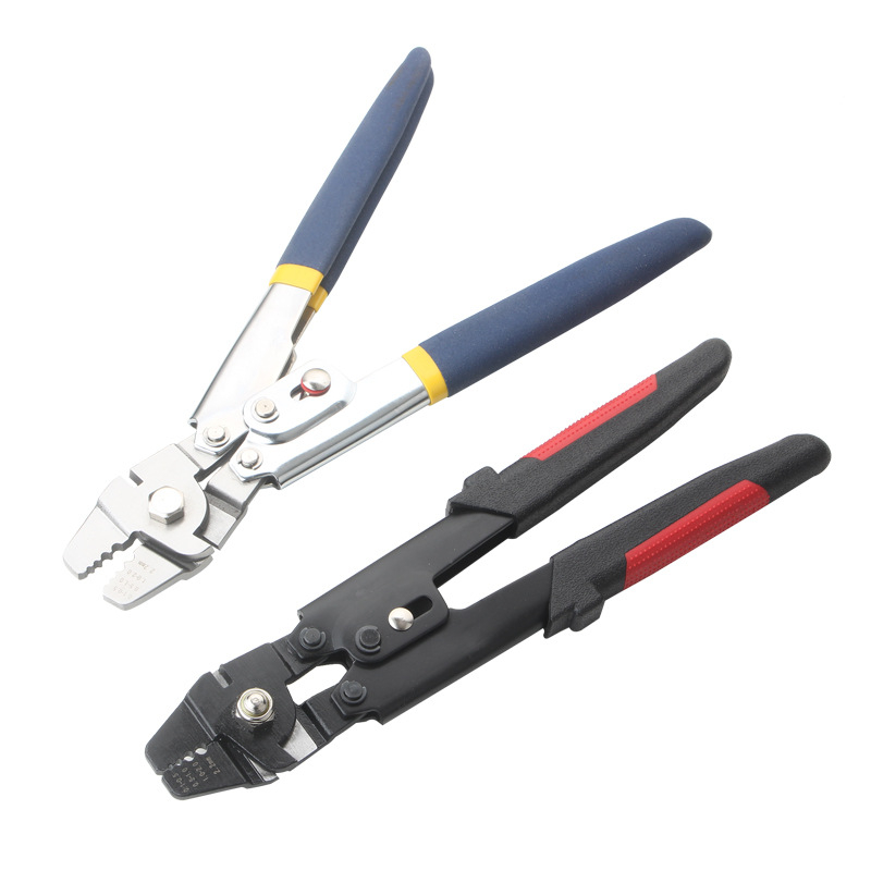 Ovalne aluminijske kliješta za krimpanje čeličnog užeta, dvostruka rupa, 6 g, Ø0,2 mm promjer