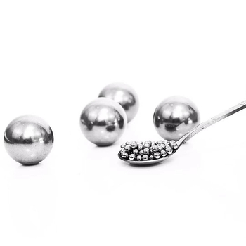 Въглеродна стоманена топка с огледално полирана повърхност; твърд шар; електроплакиран покритие; подходяща за индустриални компоненти и машини.