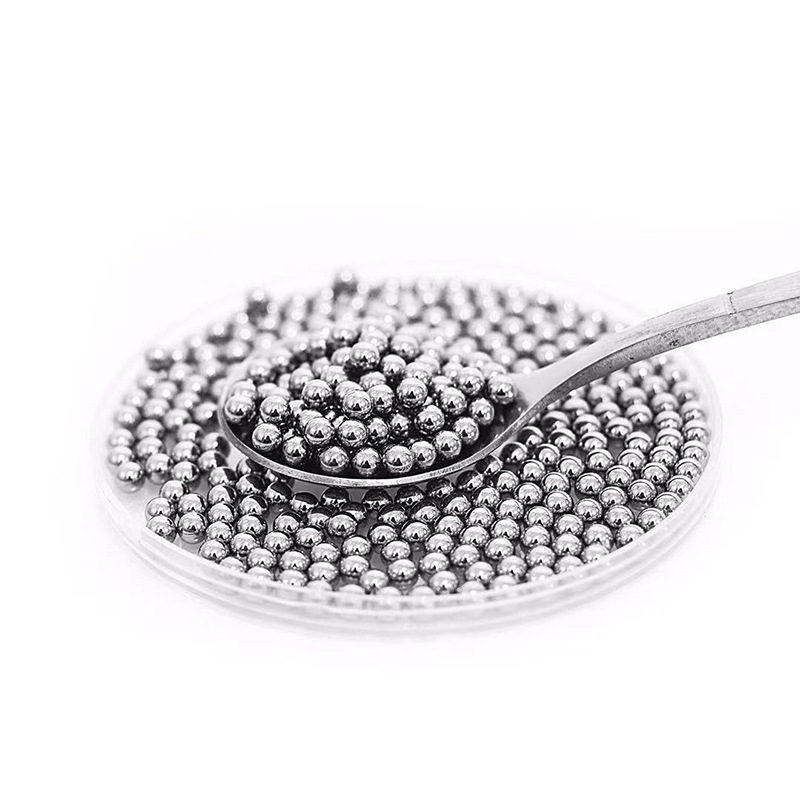 Въглеродна стоманена топка с огледално полирана повърхност; твърд шар; електроплакиран покритие; подходяща за индустриални компоненти и машини.