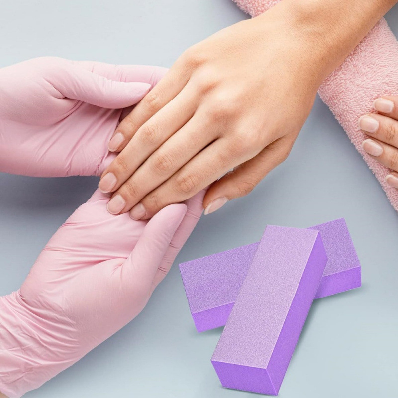 Σετ εργαλείων περιποίησης νυχιών: τετράπλευρο μπλοκ λείανσης, λίμα νυχιών από σφουγγάρι, EVA άμμος ράβδος; λεπτή άμμος, πολύπλευρη μορφή