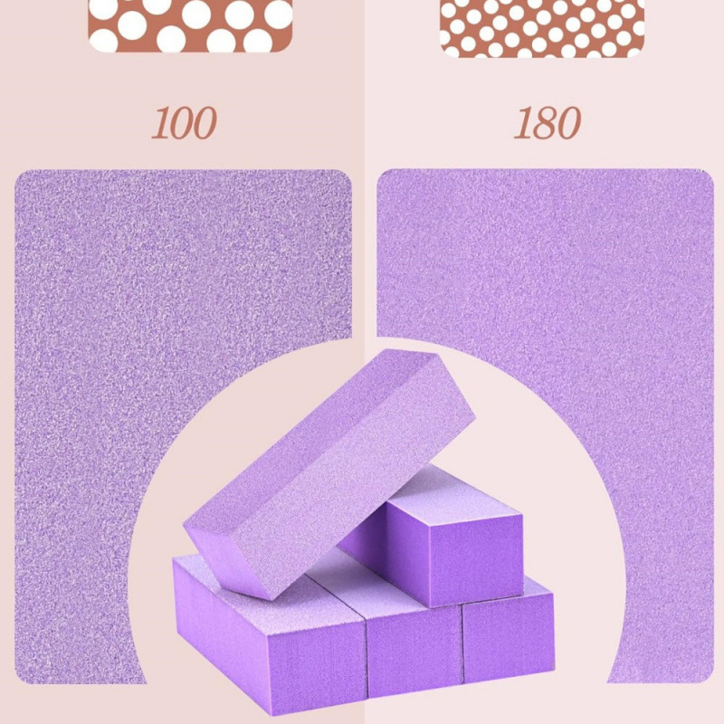 Σετ εργαλείων περιποίησης νυχιών: τετράπλευρο μπλοκ λείανσης, λίμα νυχιών από σφουγγάρι, EVA άμμος ράβδος; λεπτή άμμος, πολύπλευρη μορφή