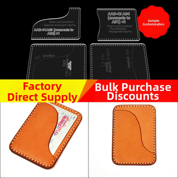 DIY akril sablon kártyatáskára – bőr kézzel készített tervezés