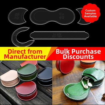 Patkó alakú akril pénztárca – DIY sablon, fülhallgató táska és mini pénztárca