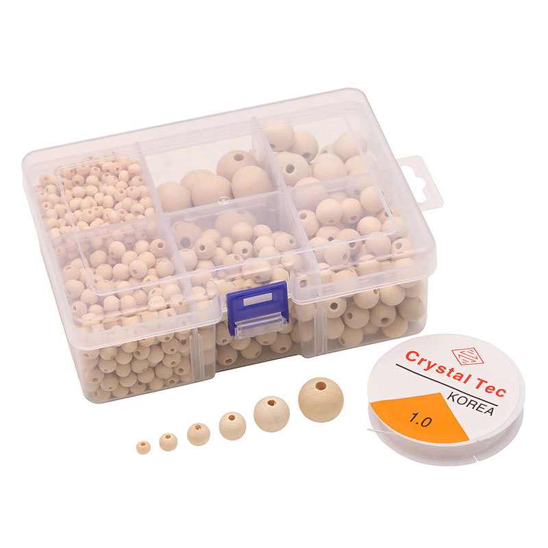 Дървени мъниста за нанизване, полирани, пролет 2023 г.