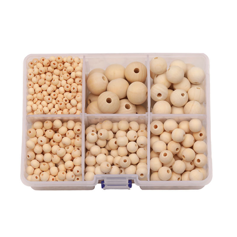 Дървени мъниста за нанизване, полирани, пролет 2023 г.